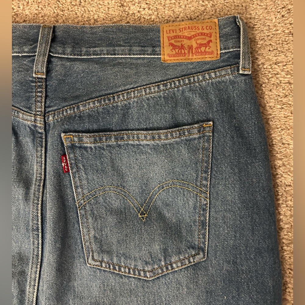 Levi's Blue Denim Pencil Skirt - Picture 6 of 9
